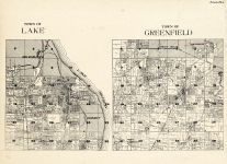 Milwaukee County - Lake, Greenfield, Wisconsin State Atlas 1930c